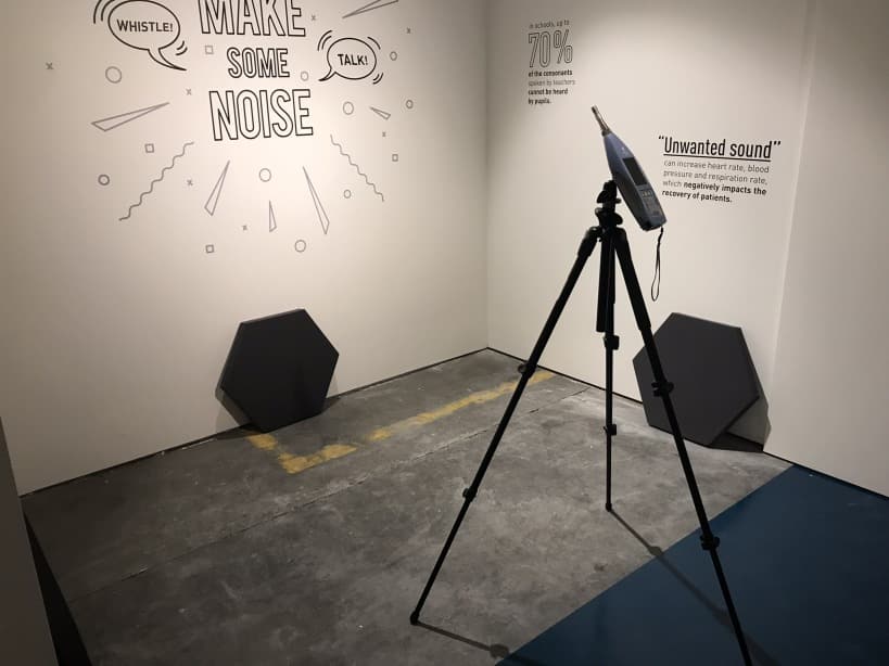 Mesure sonore avec équipement NTi — expo Make Some Noise